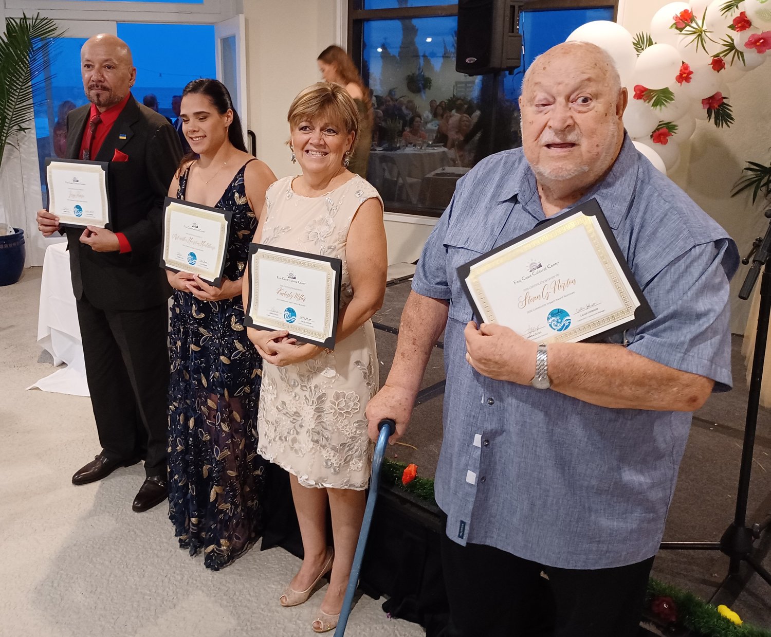 Nominees for the Community Impact Award were, from left, Jorge Rivera, Art With a Heart in Healthcare (represented by Jill Swanson), Kimbery Miller and Steven "Jerry" Norton.